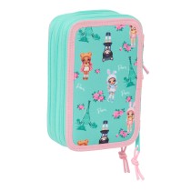 Triple Pencil Case Na!Na!Na! Surprise Bunny Pink Turquoise 12,5 x 19,5 x 5,5 cm 37 Pieces