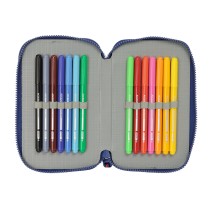Doppel-Federtasche Harry Potter Captain Marineblau 12.5 x 19.5 x 4 cm Doppel-Federtasche 29 Stücke