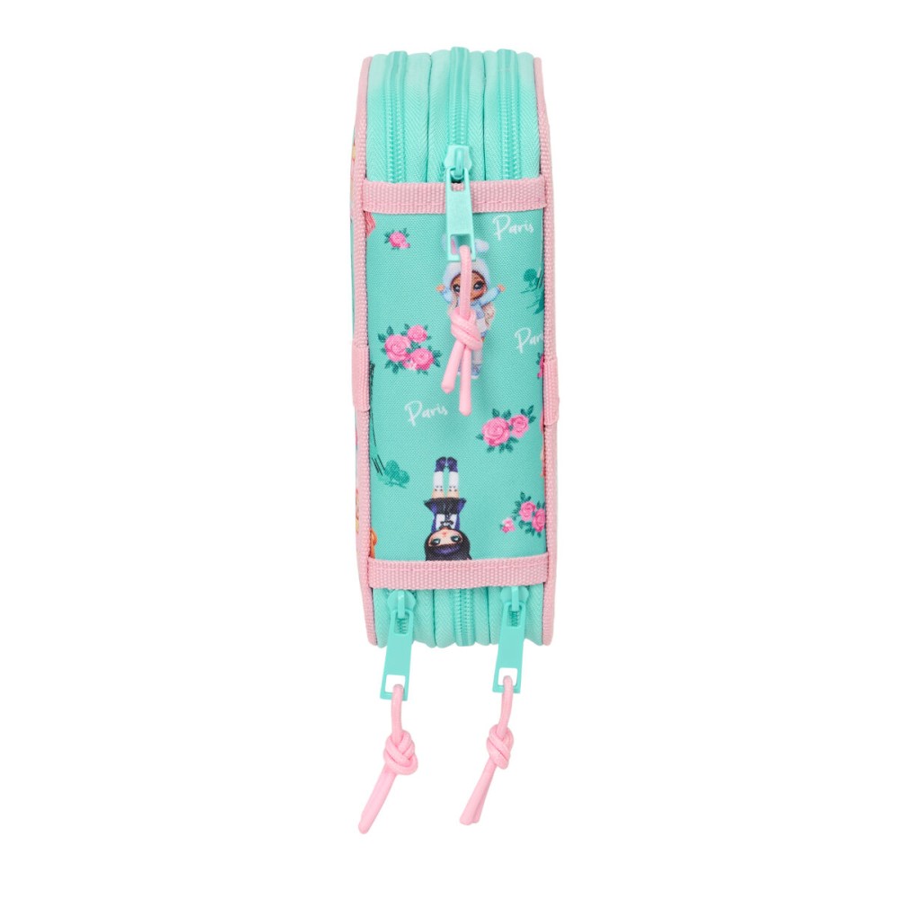 Triple Pencil Case Na!Na!Na! Surprise Bunny Pink Turquoise 12,5 x 19,5 x 5,5 cm 37 Pieces
