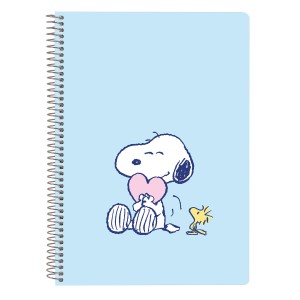 Notizbuch Snoopy Love Blau A5 80 Blatt