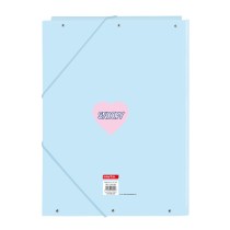Reliure à anneaux Snoopy Love Bleu A4 26 x 33.5 x 2.5 cm
