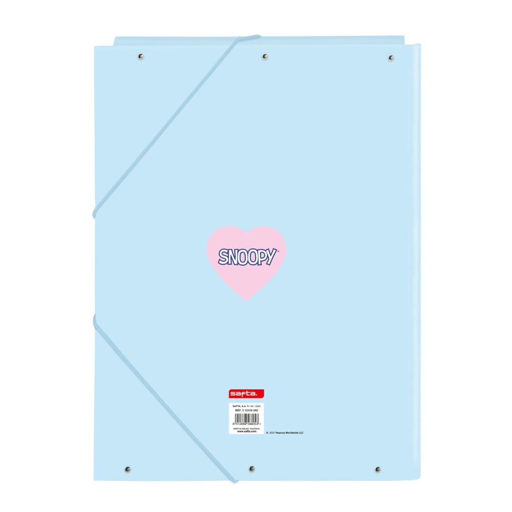 Ringbuch Snoopy Love Blau A4 26 x 33.5 x 2.5 cm