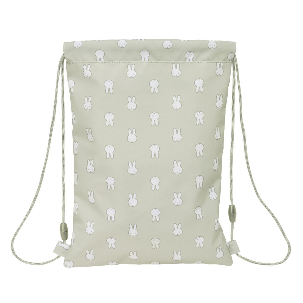 Rucksacktasche mit Bändern Miffy Niebla Grau 26 x 34 x 1 cm