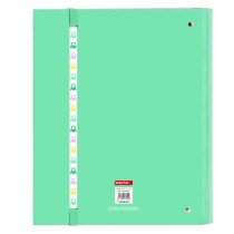 Ring binder Benetton Mint Green 27 x 32 x 3.5 cm