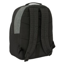 Schulrucksack BlackFit8 Old school Schwarz Grau 32 x 42 x 15 cm