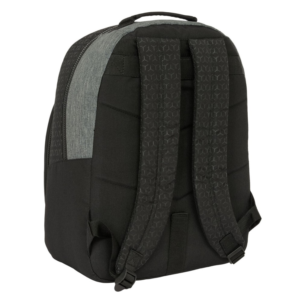 Schulrucksack BlackFit8 Old school Schwarz Grau 32 x 42 x 15 cm