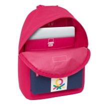 Laptop Backpack Benetton benetton Cherry Navy Blue 31 x 41 x 16 cm