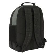 Schulrucksack BlackFit8 Old school Schwarz Grau 32 x 42 x 15 cm