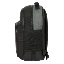 Schulrucksack BlackFit8 Old school Schwarz Grau 32 x 42 x 15 cm