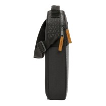 Schultasche BlackFit8 Old school Schwarz Grau 38 x 28 x 6 cm