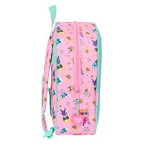 Cartable SuperKitties Rose Turquoise 22 x 27 x 10 cm