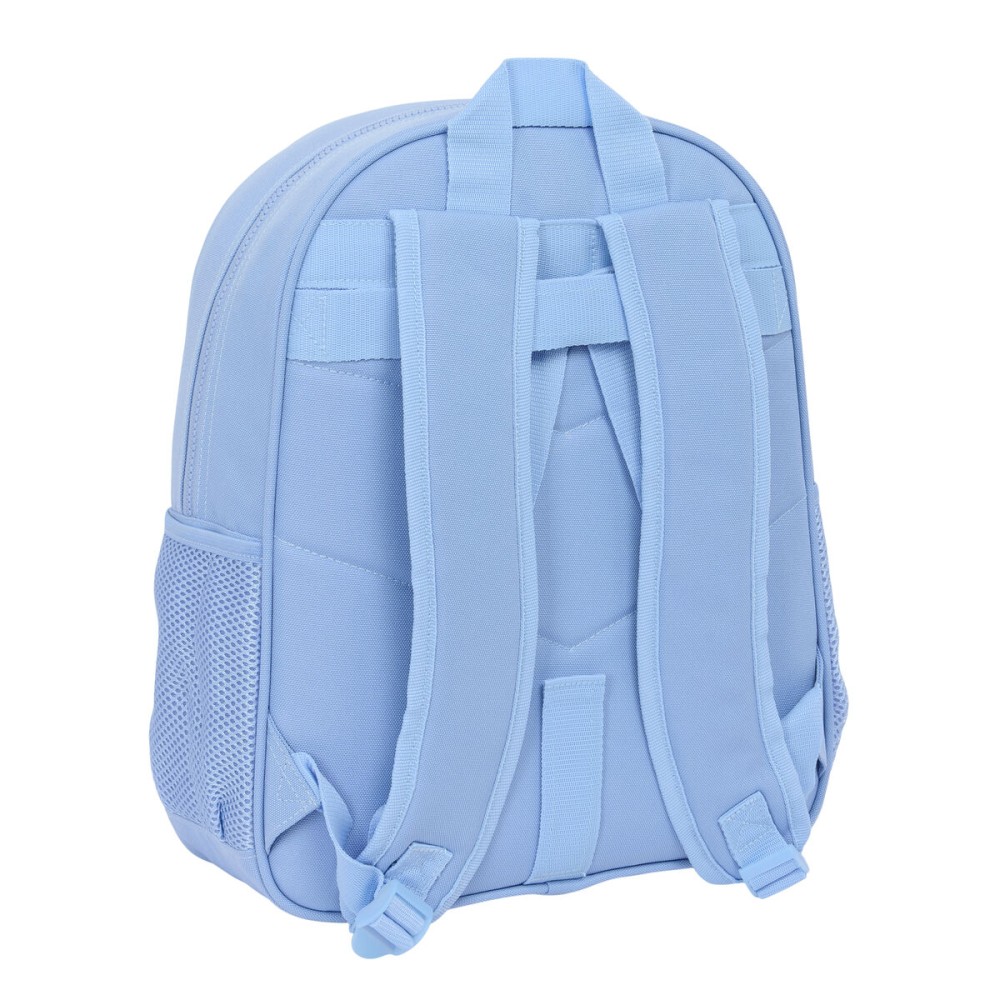 School Bag Smiley Joyful Blue Multicolour 32 x 38 x 12 cm