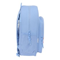 School Bag Smiley Joyful Blue Multicolour 32 x 38 x 12 cm