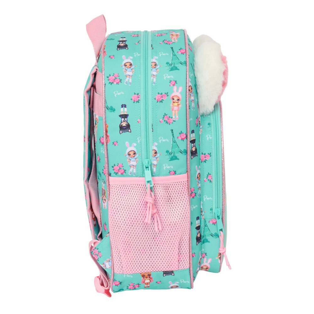 School Bag Na!Na!Na! Surprise Bunny Pink Turquoise 32 x 38 x 12 cm