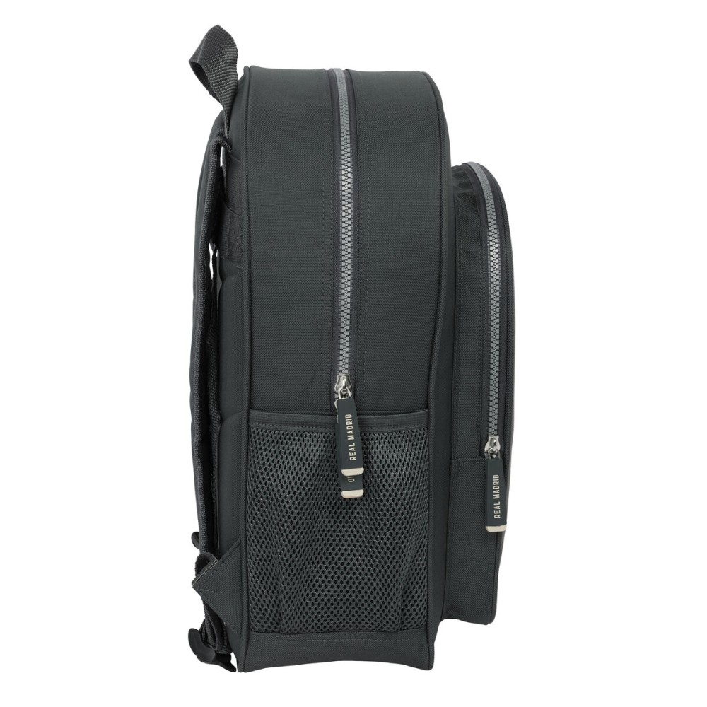 School Bag Real Madrid C.F. Grey 32 x 38 x 12 cm