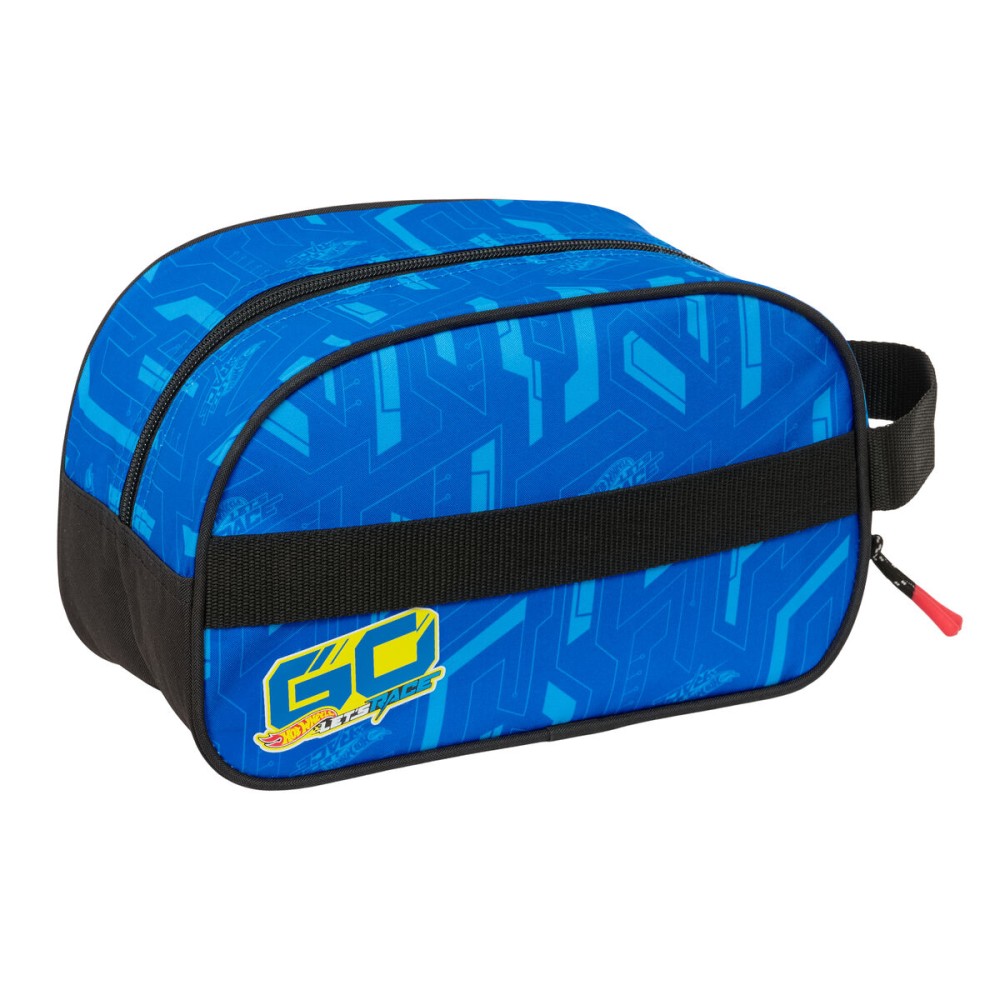 Nécessaire de Voyage Hot Wheels Let's race Bleu Noir 26 x 15 x 12 cm