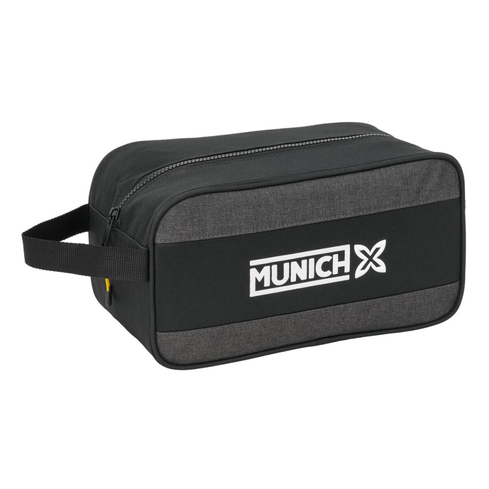 Schuhtasche für die Reise Munich Topo Schwarz 29 x 15 x 14 cm