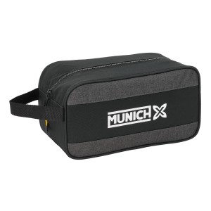 Schuhtasche für die Reise Munich Topo Schwarz 29 x 15 x 14 cm