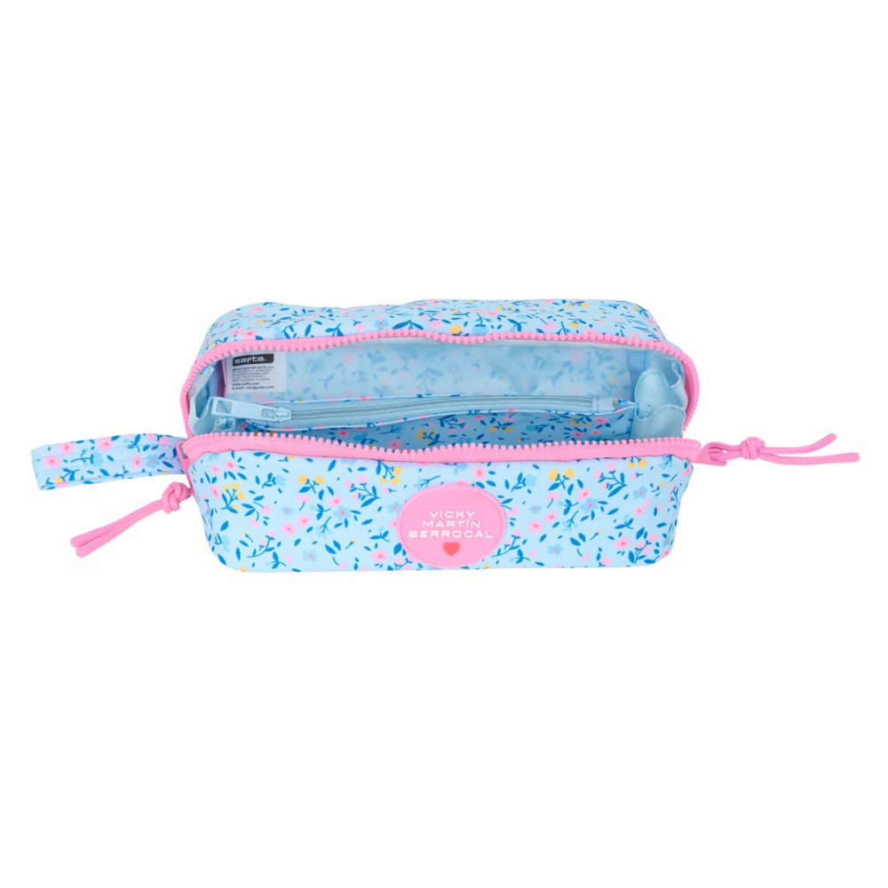 Holdall Vicky Martín Berrocal Paraíso Pink Light Blue 20 x 8 x 8 cm