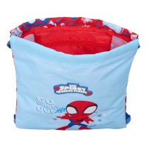 Backpack with Strings Spider-Man Rescue Blue Red 26 x 34 x 1 cm