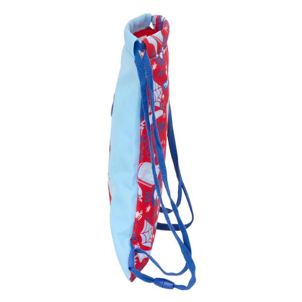 Backpack with Strings Spider-Man Rescue Blue Red 26 x 34 x 1 cm