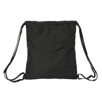Sac à dos serré par des ficelles BlackFit8 California Bleu Noir 35 x 40 x 1 cm