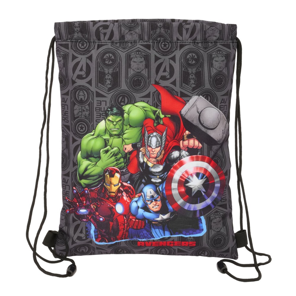 Rucksacktasche mit Bändern The Avengers Vendetta Schwarz 26 x 34 x 1 cm