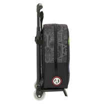 School Rucksack with Wheels The Avengers Vendetta Black 22 x 27 x 10 cm