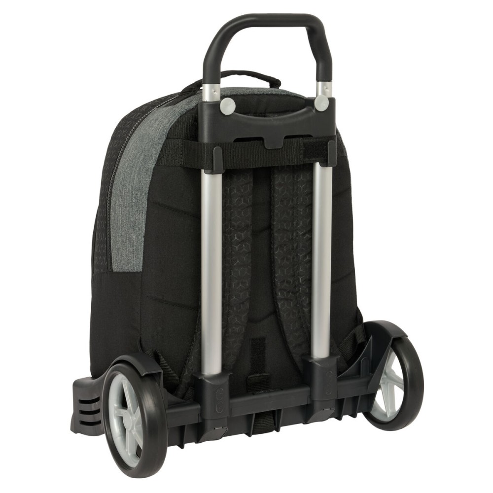 School Rucksack with Wheels BlackFit8 Old school Black Grey 32 x 42 x 15 cm