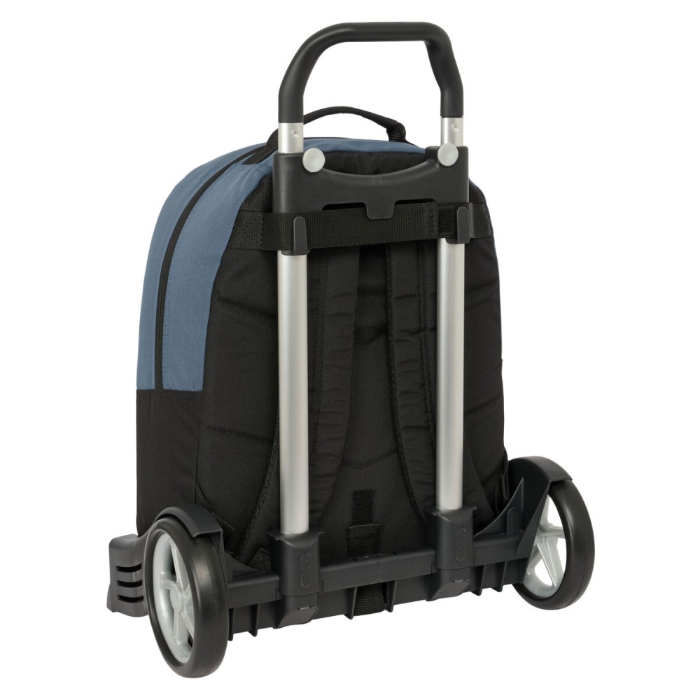 Schulrucksack mit Rädern BlackFit8 California Blau Schwarz 32 x 42 x 15 cm