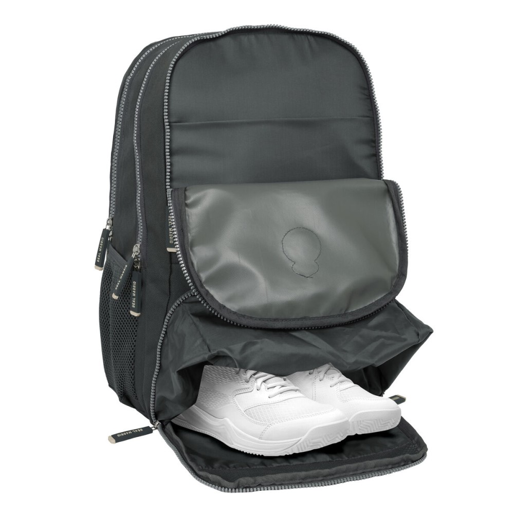 Schulrucksack Real Madrid C.F. Grau 30 x 42 x 17 cm
