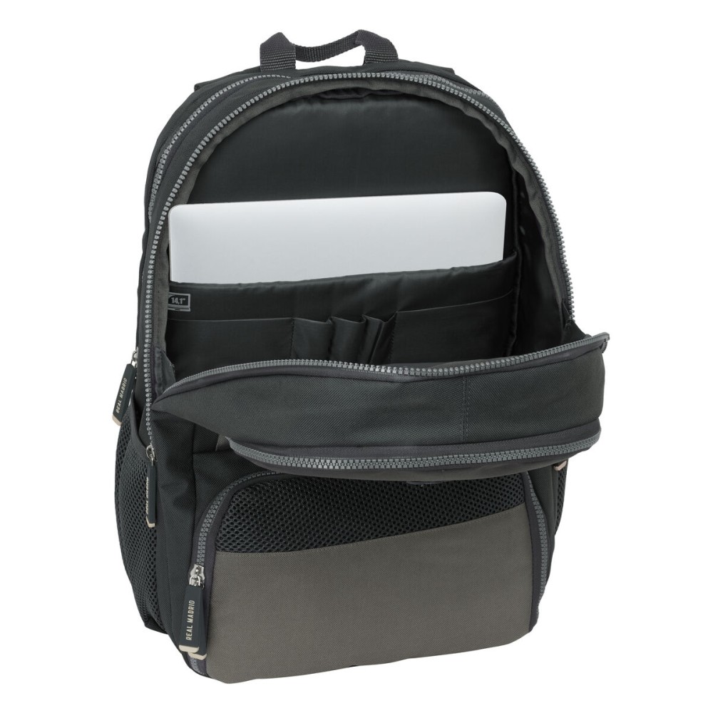 Schulrucksack Real Madrid C.F. Grau 30 x 42 x 17 cm