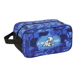 Schuhtasche für die Reise El Niño Roller Blau Schwarz 29 x 15 x 14 cm