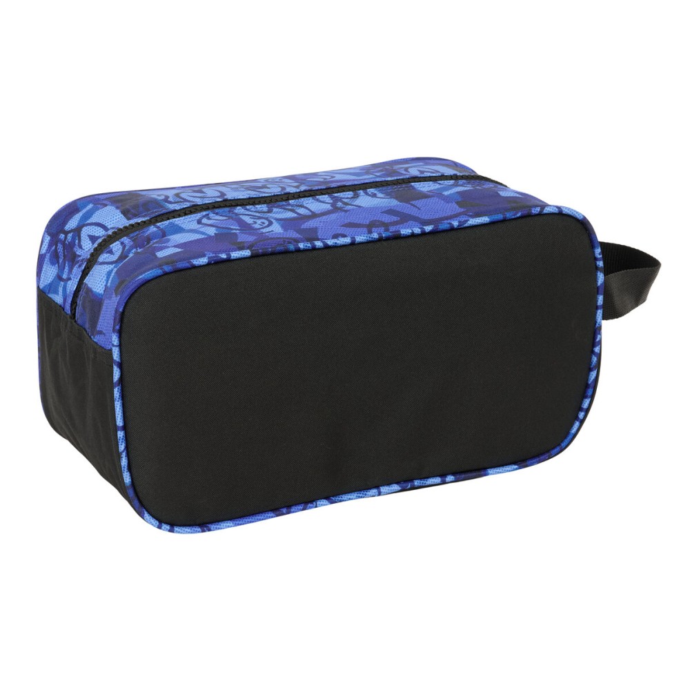 Schuhtasche für die Reise El Niño Roller Blau Schwarz 29 x 15 x 14 cm
