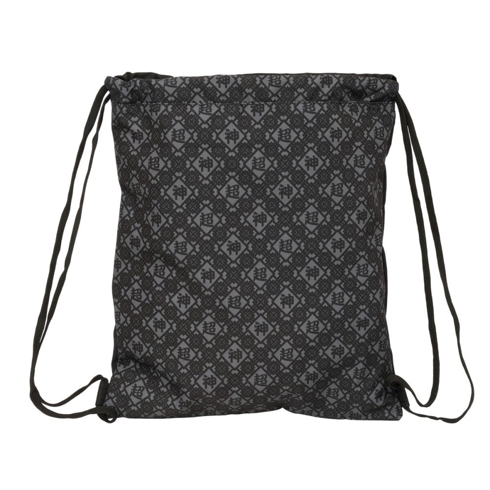 Sac à dos serré par des ficelles Dragon Ball Combat Noir 35 x 40 x 1 cm