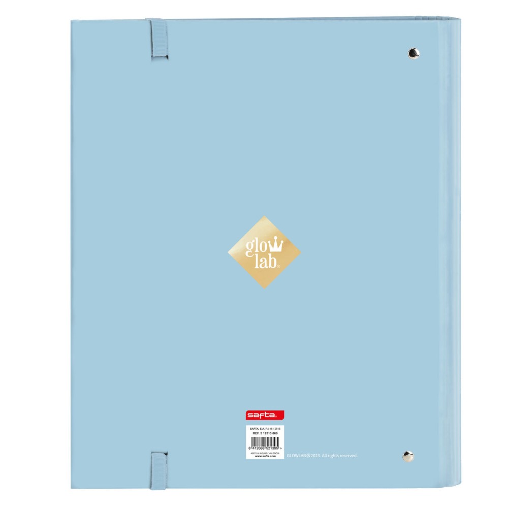 Ring binder Glow Lab Cisnes Blue 27 x 32 x 3.5 cm