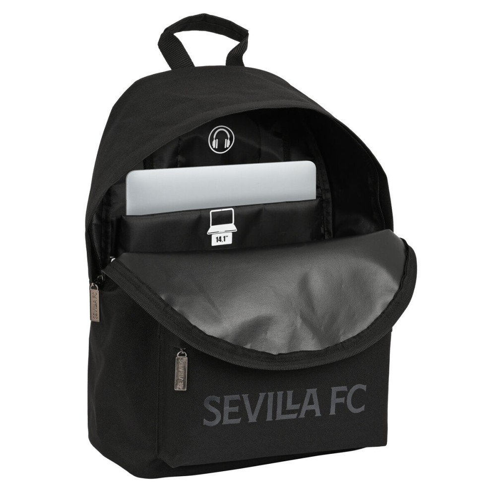 Laptop Backpack Sevilla Fútbol Club sevilla fc Black 31 x 41 x 16 cm