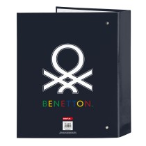 Ring binder Benetton Sixties Navy Blue A4 (27 x 33 x 6 cm)