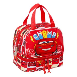 Lunchbox Cars Let's race Weiß Rot 20 x 20 x 15 cm