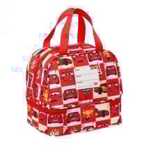 Lunchbox Cars Let's race Weiß Rot 20 x 20 x 15 cm