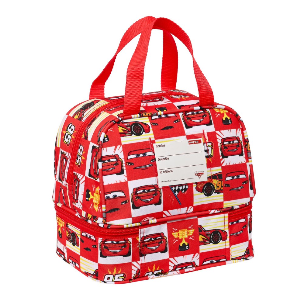 Lunchbox Cars Let's race White Red 20 x 20 x 15 cm