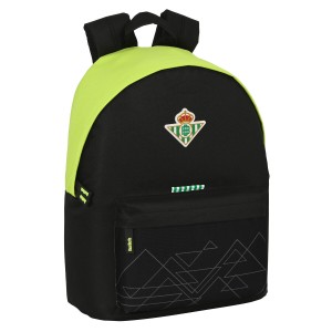 Schulrucksack Real Betis Balompié 31 x 41 x 16 cm Schwarz Neongrün