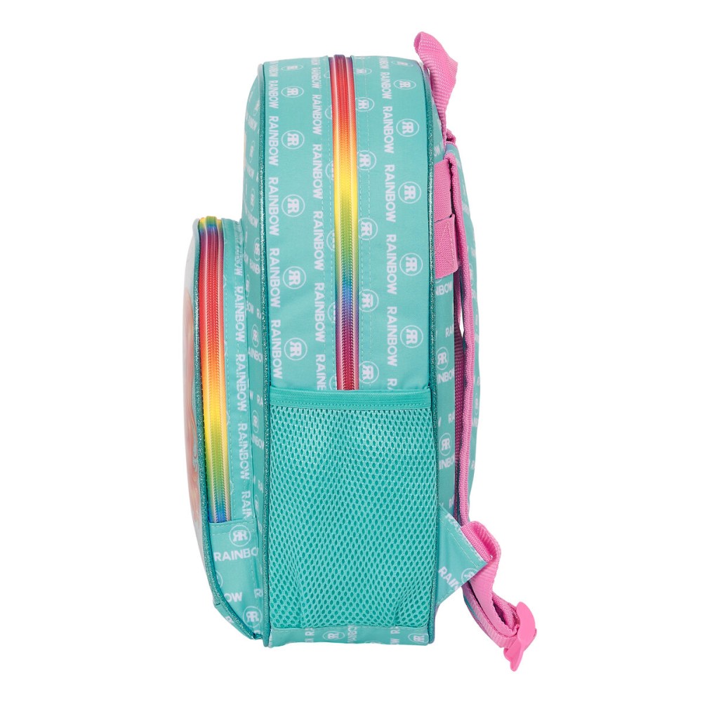 Schulrucksack Rainbow High Paradise türkis 28 x 34 x 10 cm