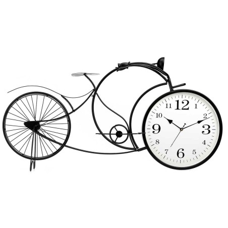 Horloge de table Bicyclette Noir Métal 95 x 50 x 12 cm