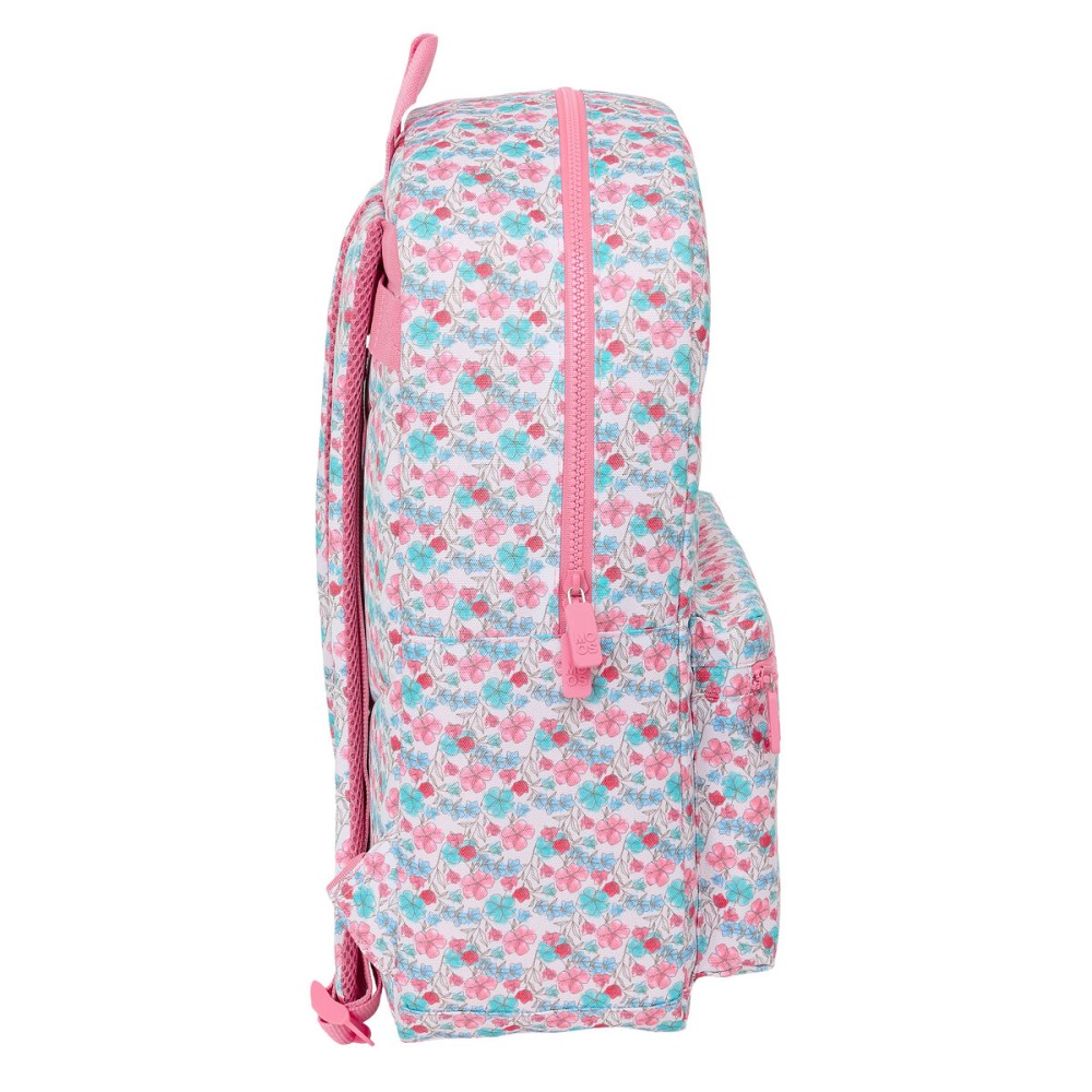 Sacoche pour Portable Moos Flores Multicouleur 32 x 43 x 14 cm