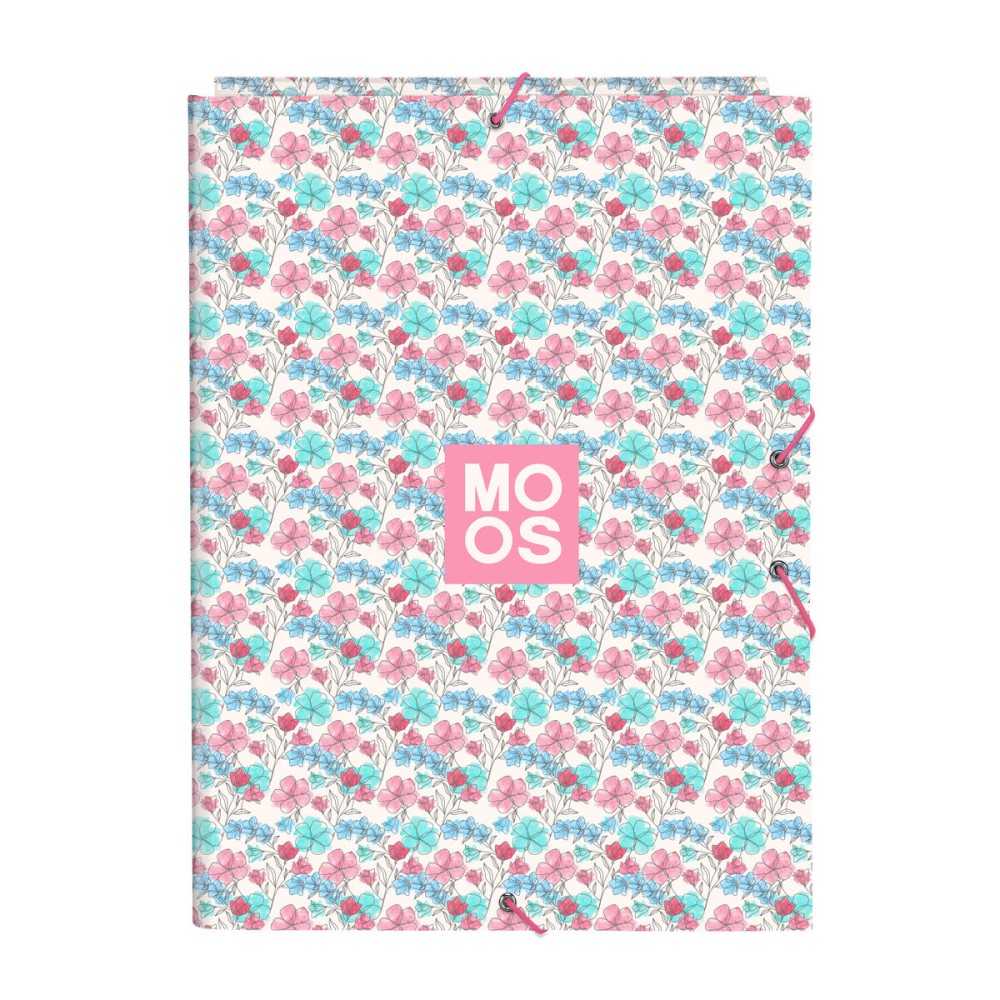 Ring binder Moos Flores Multicolour A4 26 x 33.5 x 2.5 cm