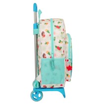 Schulrucksack mit Rädern Vaiana Blau Beige 33 x 42 x 14 cm