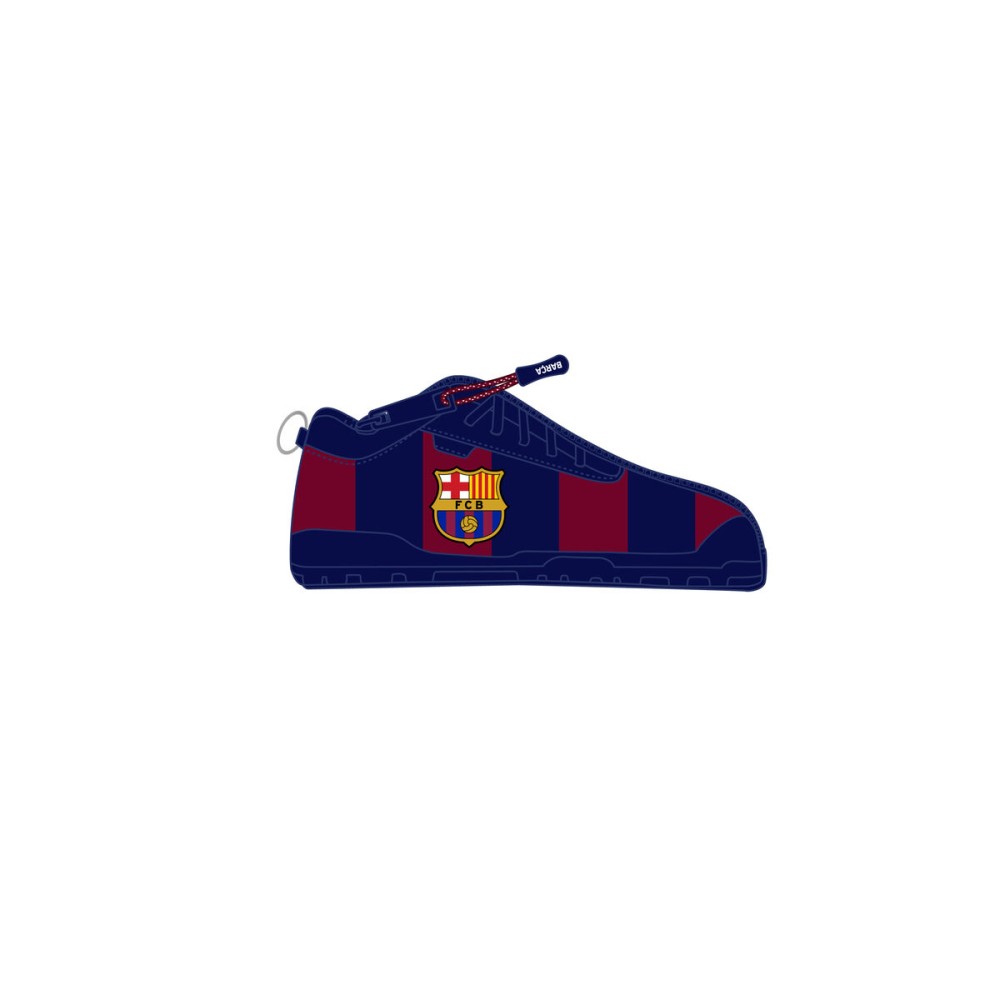Schulmäppchen F.C. Barcelona Granatrot Marineblau 24 x 10 x 2 cm