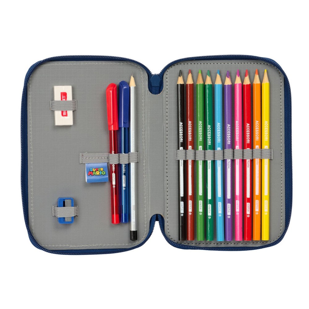 Holdall Super Mario Trick Red Dark blue 12.5 x 19.5 x 4 cm 29 Pieces
