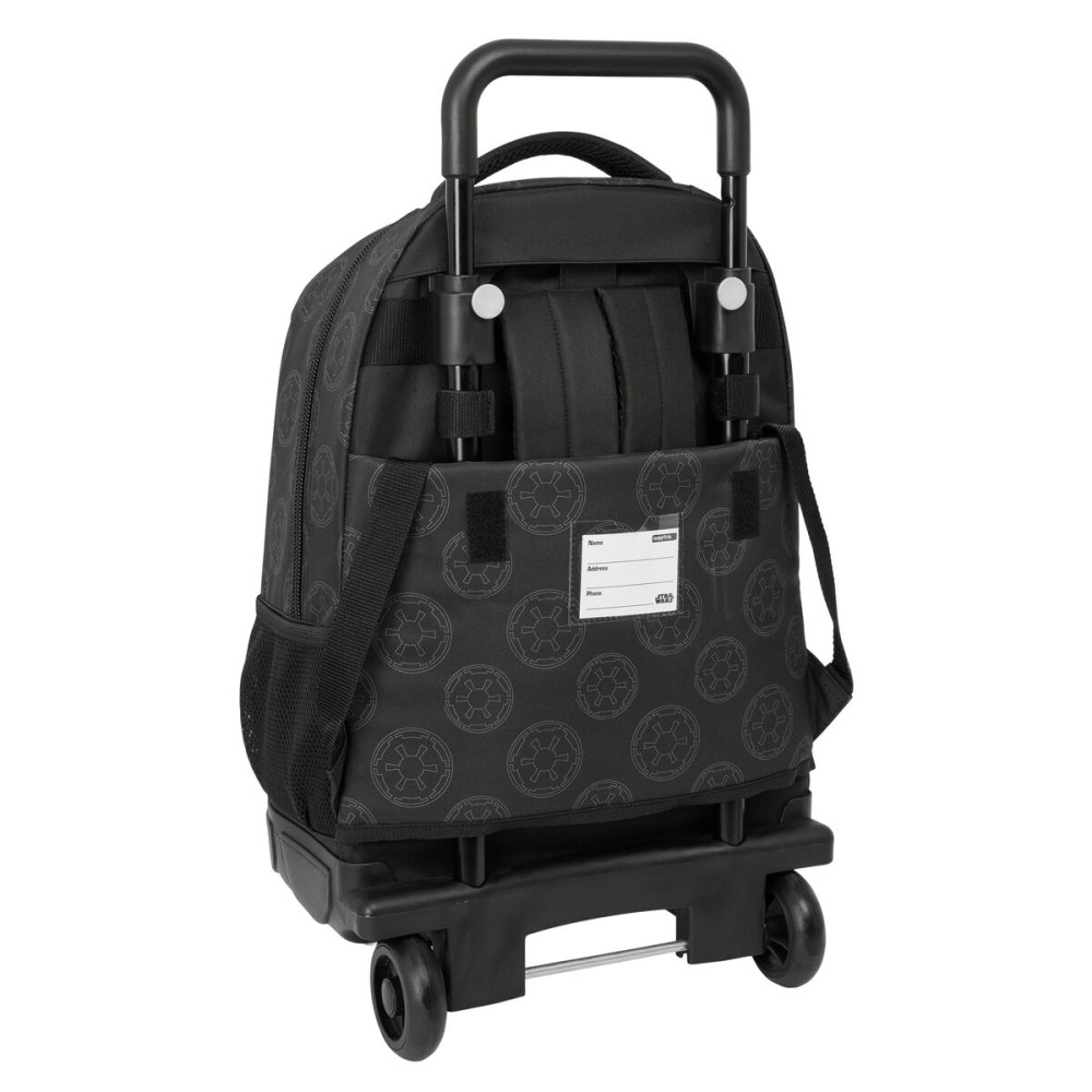 Schulrucksack mit Rädern Star Wars Rebellion Schwarz 33 x 45 x 22 cm